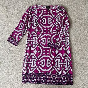 NWOT Laundry By Shelli Segal Geometric Pattern Dress Size 6
